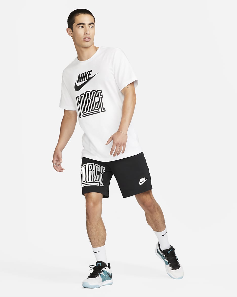 กางเกงบาสเก็ตบอลขาสั้น 8 นิ้ว Dri-FIT ผู้ชาย Nike Starting 5 - ดำ/ขาว