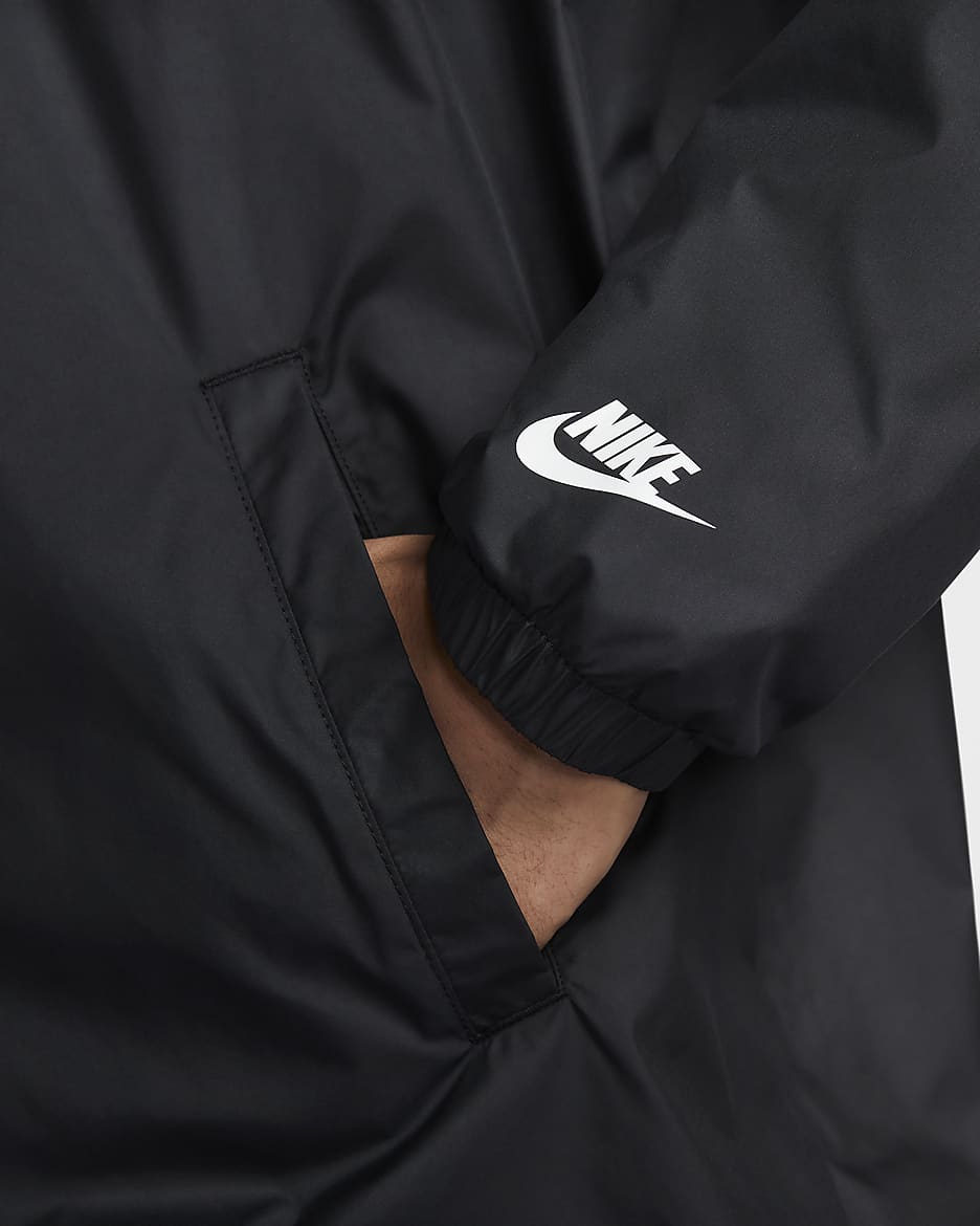 Nike Club Men's Coaching Jacket - Black/White