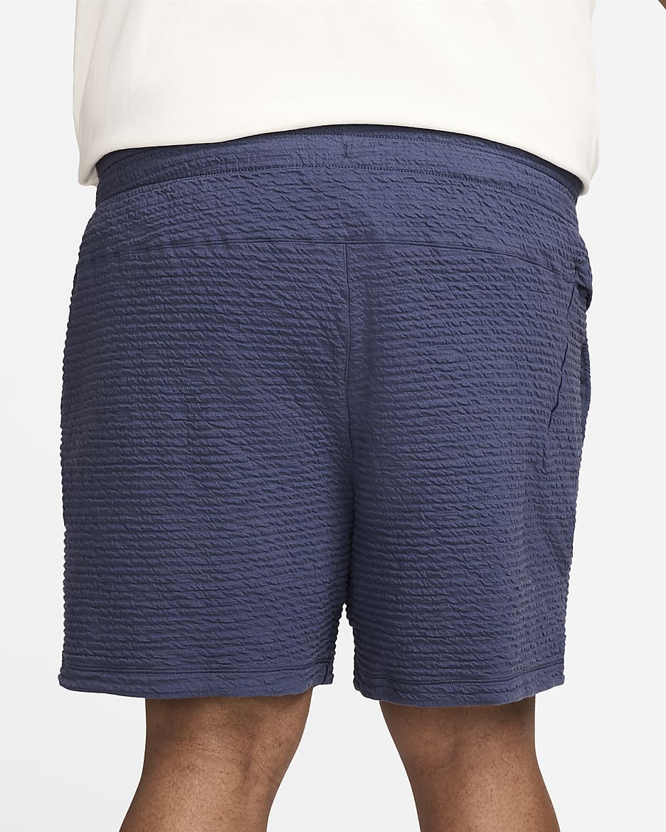 Nike Yoga Men's Dri-FIT 7" Unlined Shorts - Thunder Blue/Thunder Blue