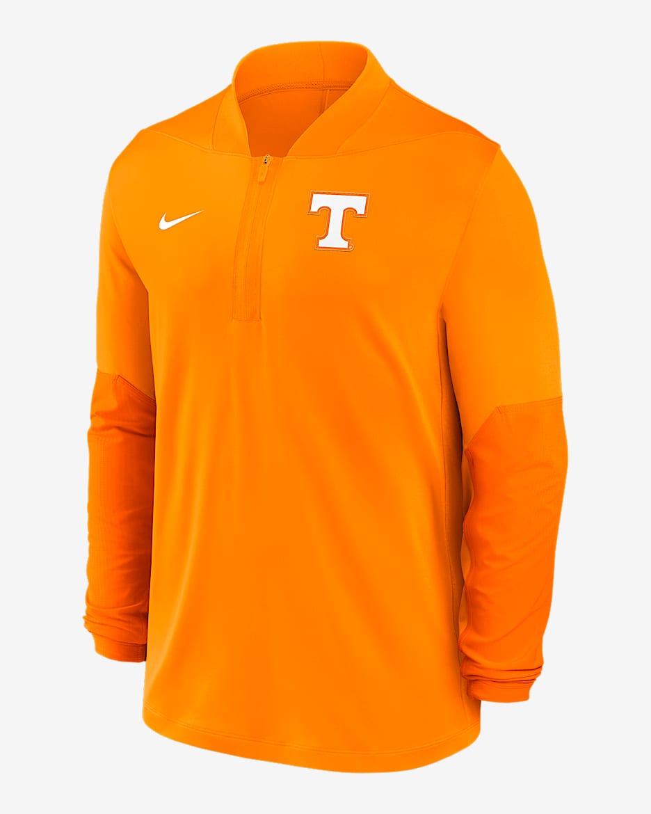 Playera universitaria Nike Dri-FIT de medio cierre para hombre Tennessee - Naranja team
