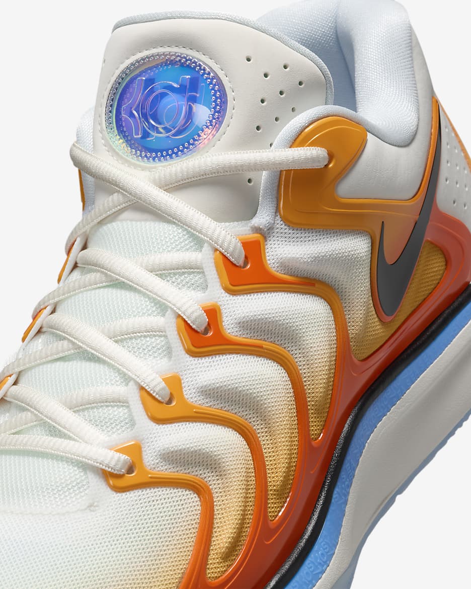 KD17 EP Basketball Shoes - University Gold/Safety Orange/University Blue/Black