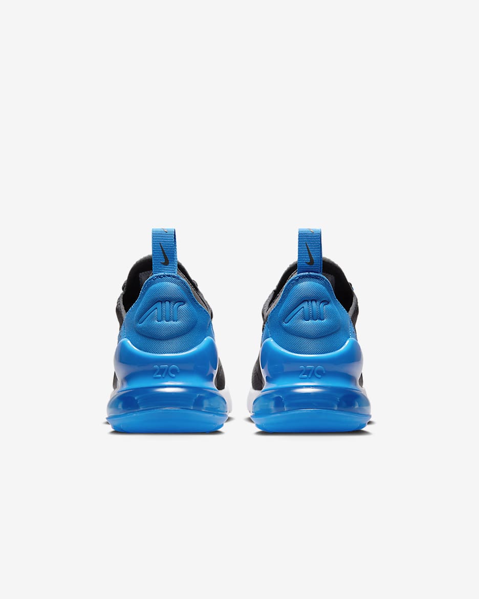 Nike Air Max 270 Schuh für ältere Kinder - Anthracite/Schwarz/Weiß/Light Photo Blue