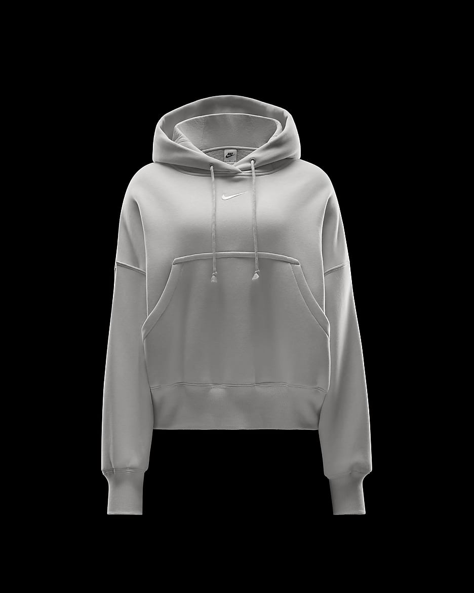 Nike Sportswear Phoenix Fleece Women's Over-Oversized Pullover Hoodie - Light Orewood Brown/Sail