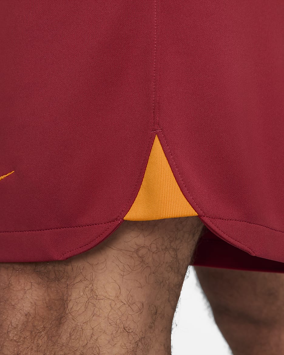 Galatasaray 2023/24 Stadium Home Men's Nike Dri-FIT Football Shorts - Pepper Red/Vivid Orange/Vivid Orange