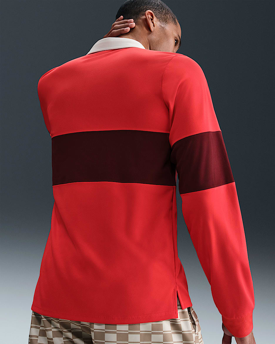 NikeCourt Slam Men's Dri-FIT ADV Long-Sleeve Tennis Polo