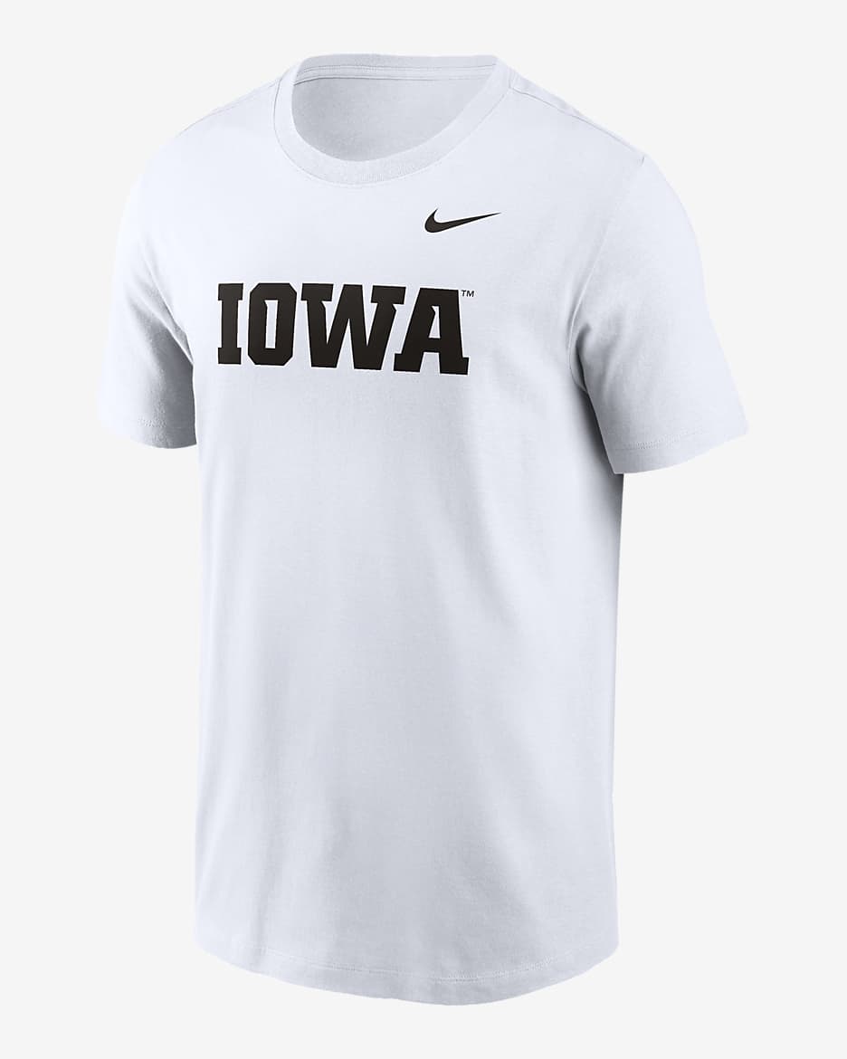 Iowa Hawkeyes Primetime Wordmark Men's Nike College T-Shirt - White