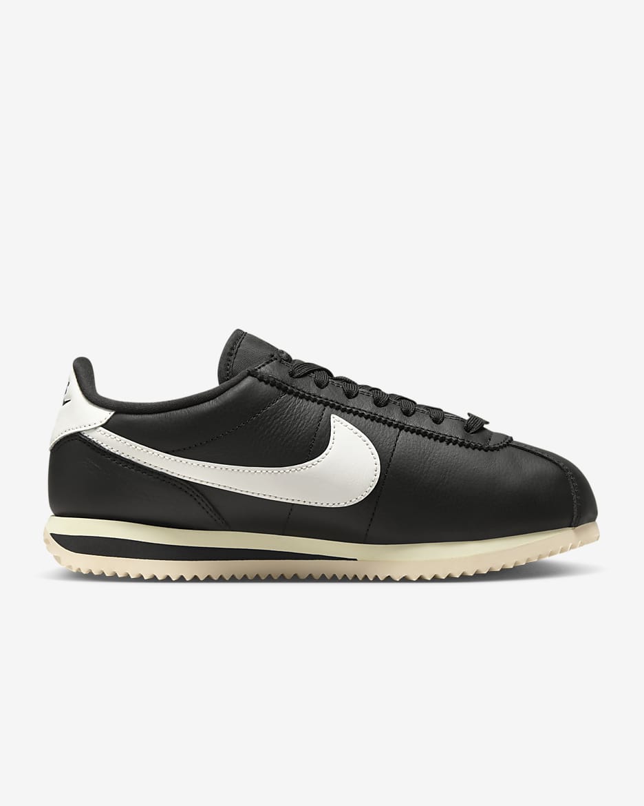 Tenis Nike Cortez 23 Premium Leather - Negro/Alabastro/Vela