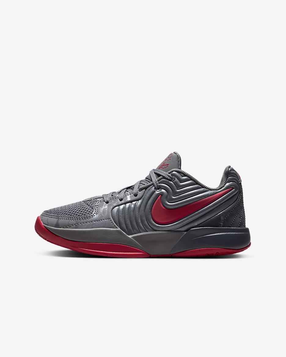 Tenis de básquetbol para niños grandes Ja 2 - Gris hierro/Antracita/Rojo gimnasio