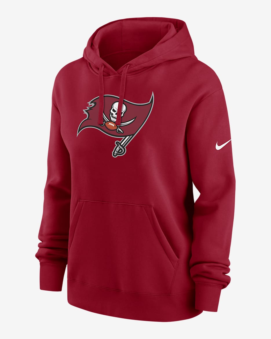 Tampa Bay Buccaneers Club Women's Nike NFL Pullover Hoodie - Red