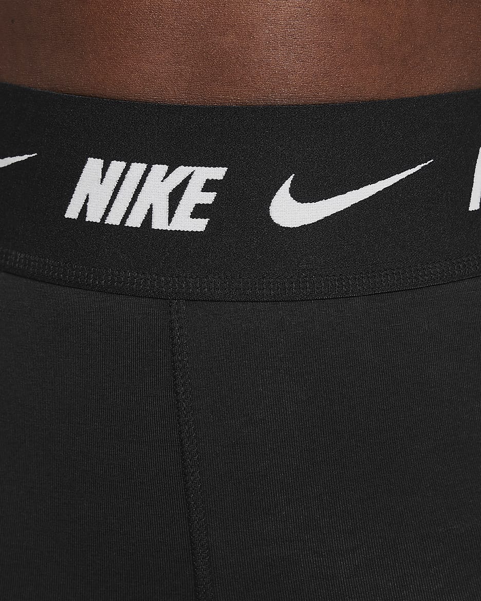 Nike Sportswear Favourites Older Kids' (Girls') High-Waisted Leggings - Black/Dark Smoke Grey