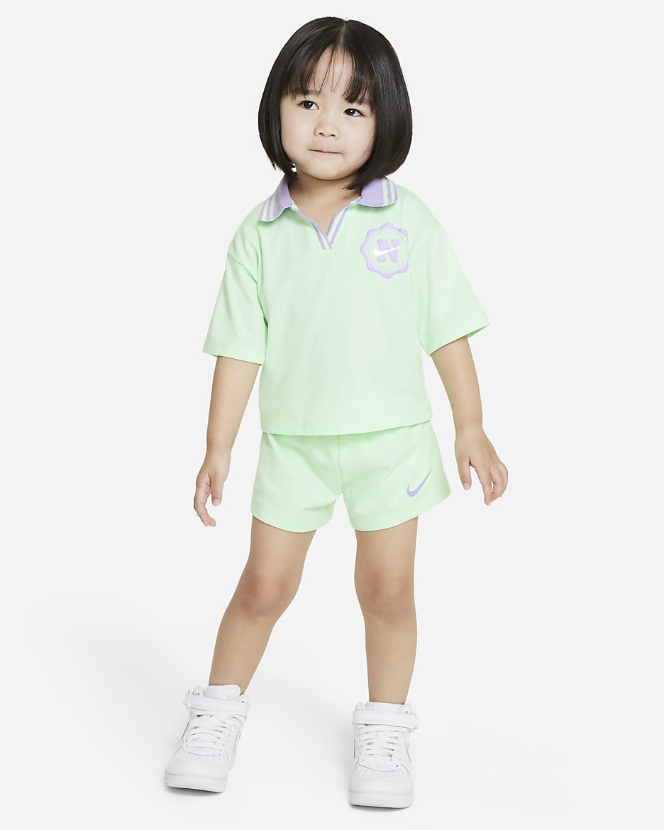 Nike Prep in Your Step Toddler Shorts Set - Vapor Green