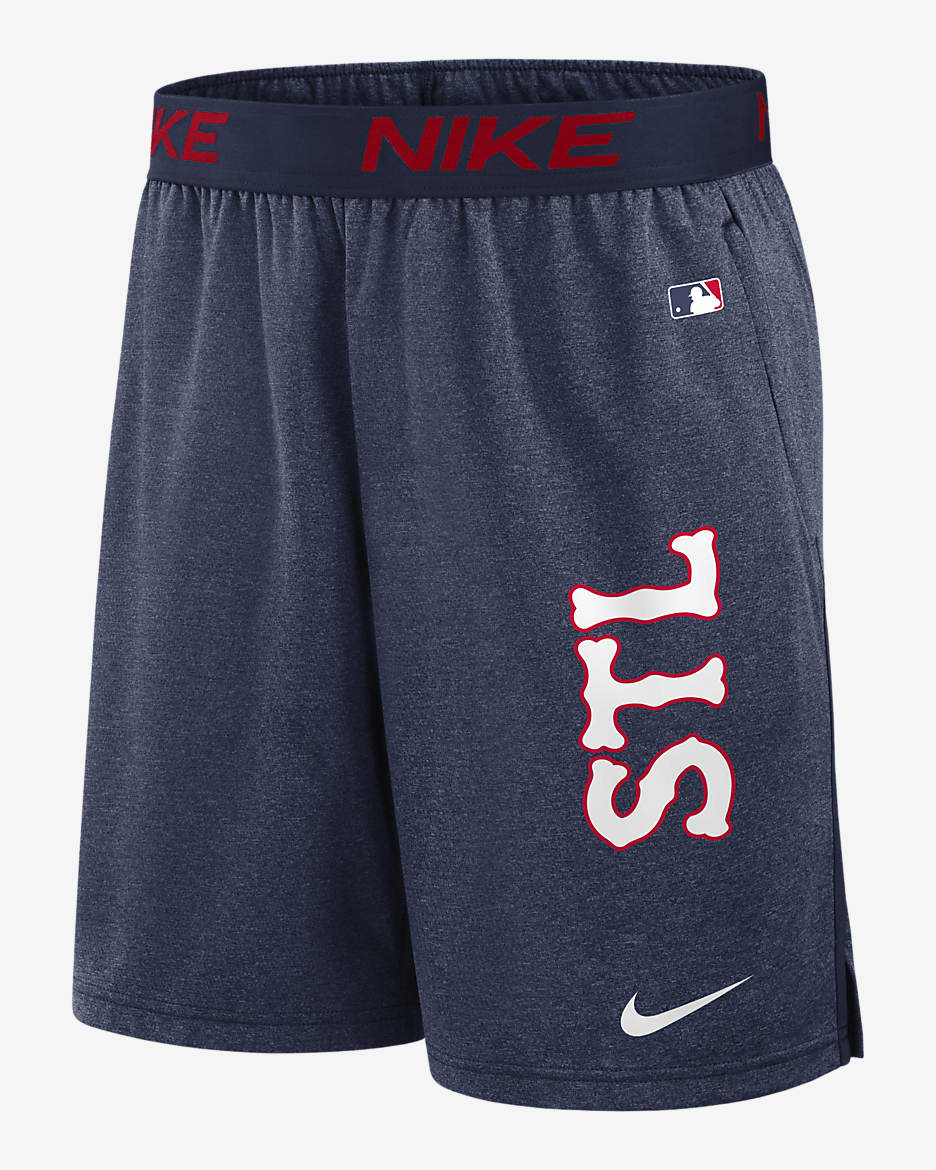 Shorts Nike Dri-FIT de la MLB para hombre St. Louis Cardinals City Connect Practice - Azul marino