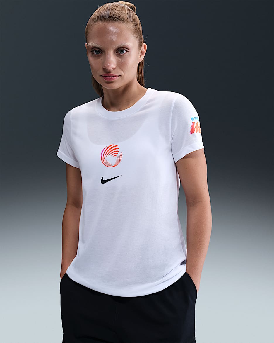 WSL Women's Nike Football T-Shirt - White