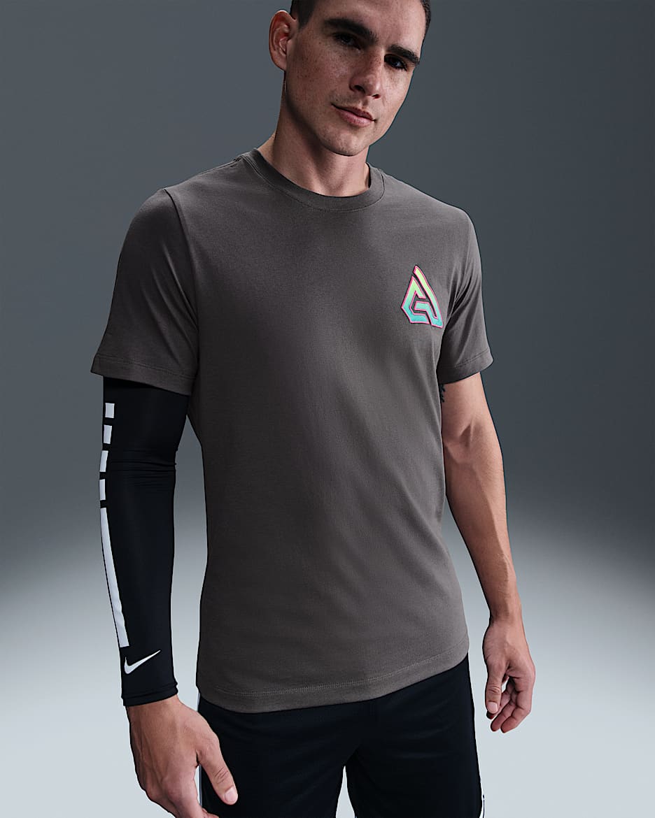 Giannis Basketbalshirt voor heren - Iron Grey