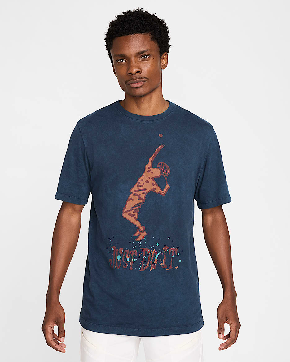 Playera de tenis para hombre NikeCourt - Azul marino militar