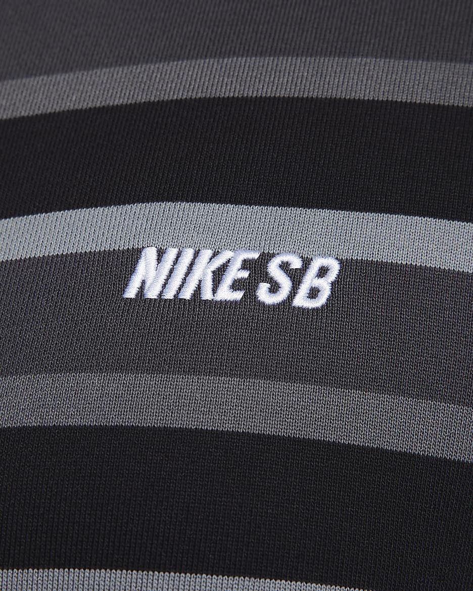 Sweat à capuche de skate en tissu Fleece à zip Nike SB - Cool Grey/Anthracite/Blanc