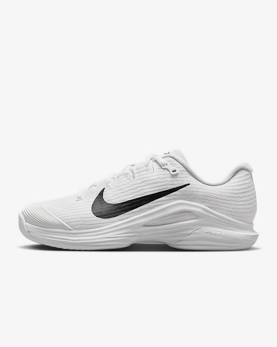 Nike Vapor 12 Women's Hard Court Tennis Shoes - White/Summit White/Black
