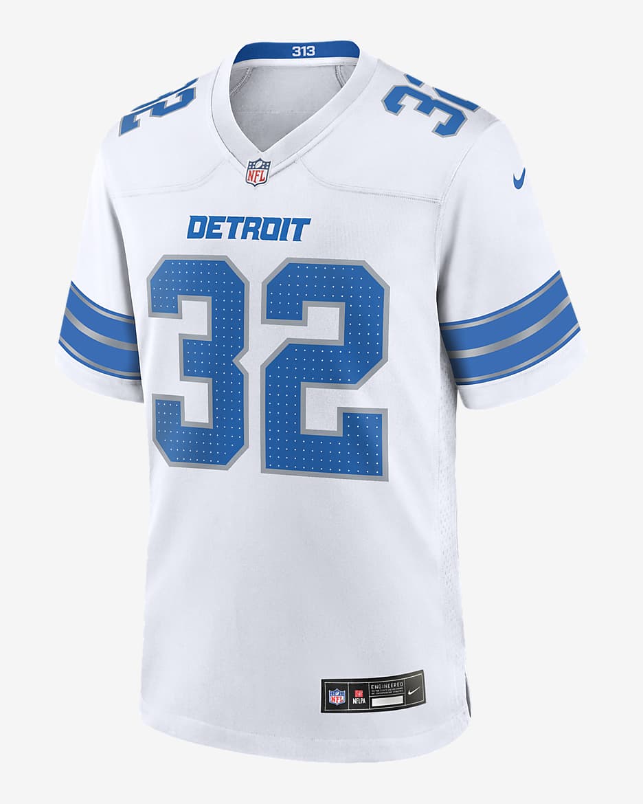 Brian Branch Detroit Lions Men's Nike NFL Game Football Jersey - White