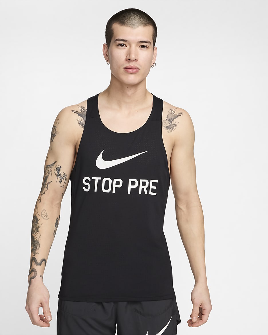 Nike Fast Run Energy Men's Running Singlet - Black