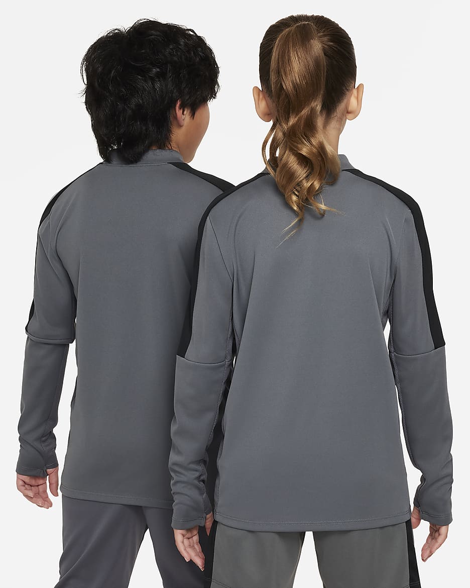 เสื้อฝึกซ้อมฟุตบอลเด็กโต Nike Dri-FIT Academy23 - Iron Grey/ดำ/Sunset Pulse