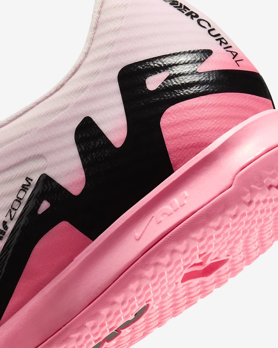 Nike Mercurial Vapor 15 Academy IC Low-Top Soccer Shoes - Pink Foam/Black