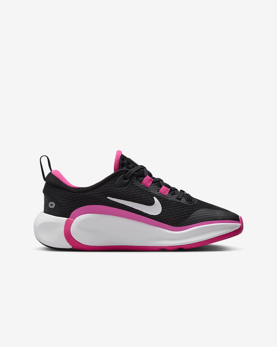 Nike Infinity Flow Big Kids' Running Shoes - Black/Laser Fuchsia/White