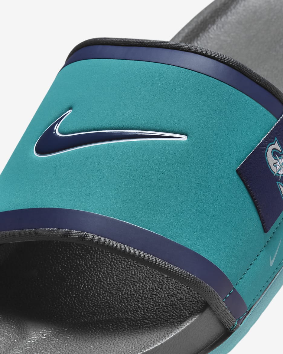 Chanclas Offcourt Nike Offcourt (Seattle Mariners) - Martes de carnaval/Gris humo oscuro/Azul marino medianoche