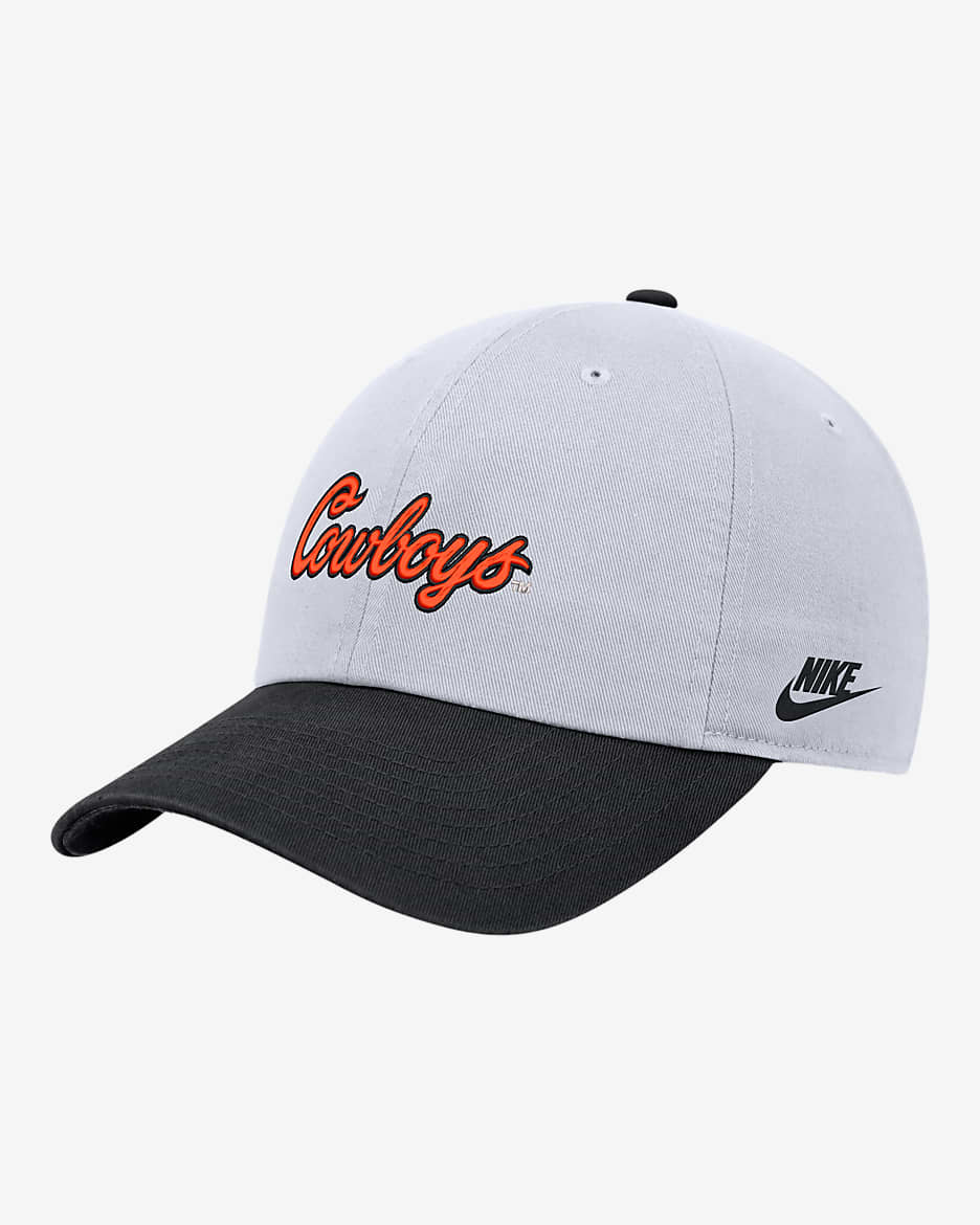 Oklahoma State Nike College Campus Cap - White