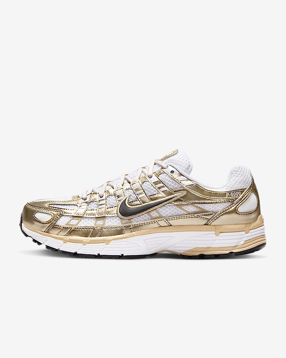 Scarpa Nike P-6000 Gold – Donna - Bianco/Grain/Metallic Gold Grain/Nero