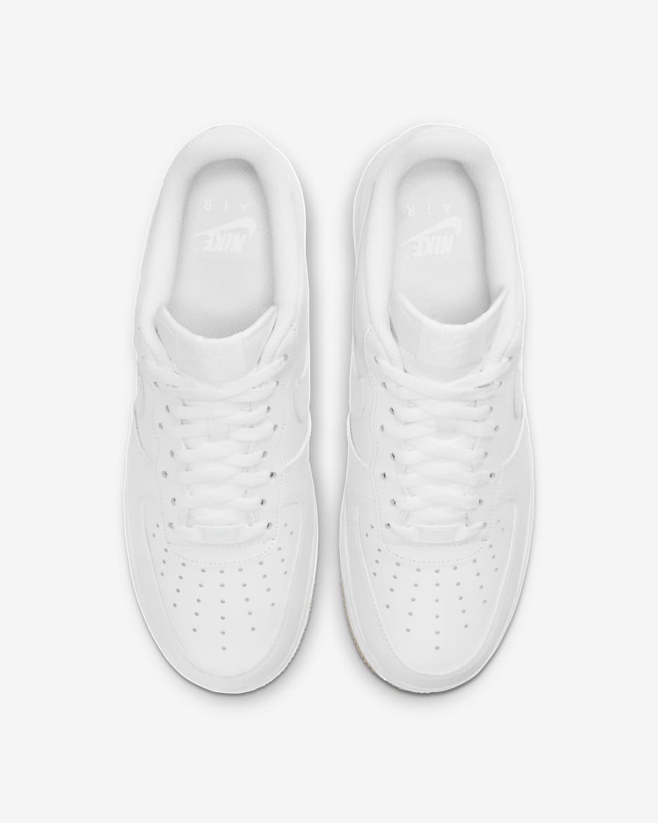 Nike Air Force 1 '07 Men's Shoes - White/Gum Light Brown/White