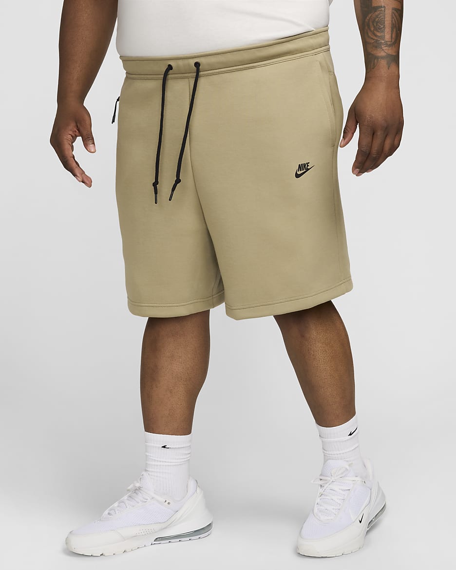 Nike Sportswear Tech Fleece-shorts til herre - Neutral Olive/Svart