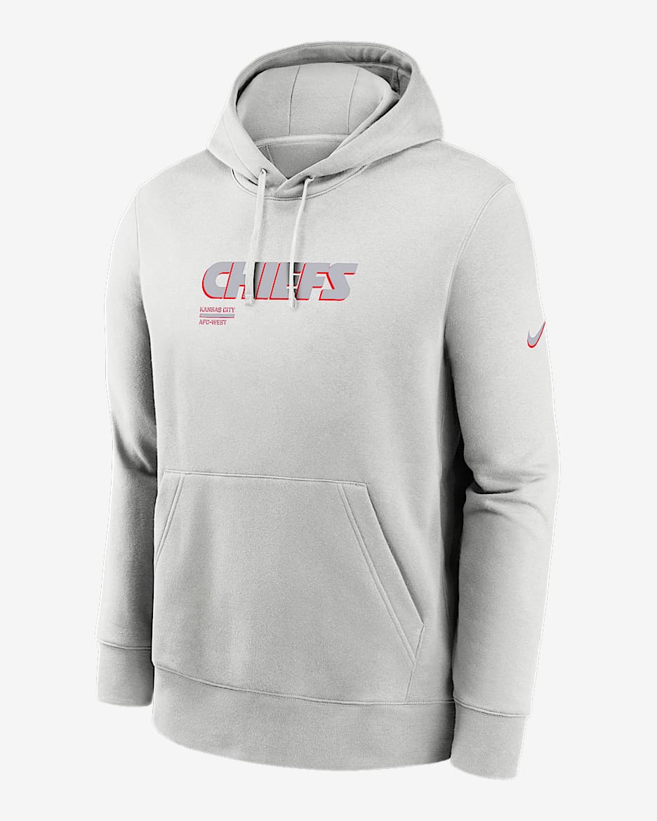 Kansas City Chiefs Slot Receiver Club Men's Nike NFL Pullover Hoodie - Grey