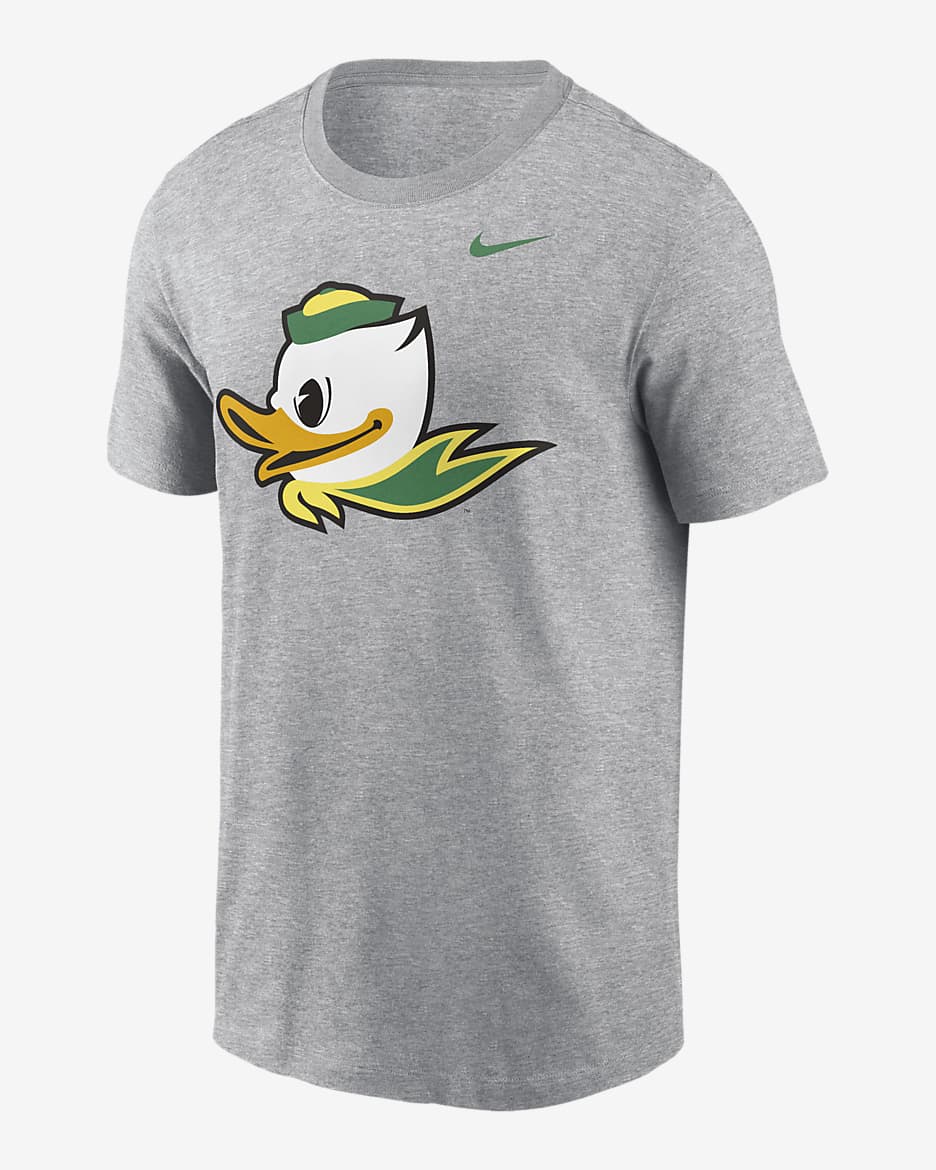 Oregon Ducks Primetime Evergreen Alternate Logo Men's Nike College T-Shirt - Grey Heather