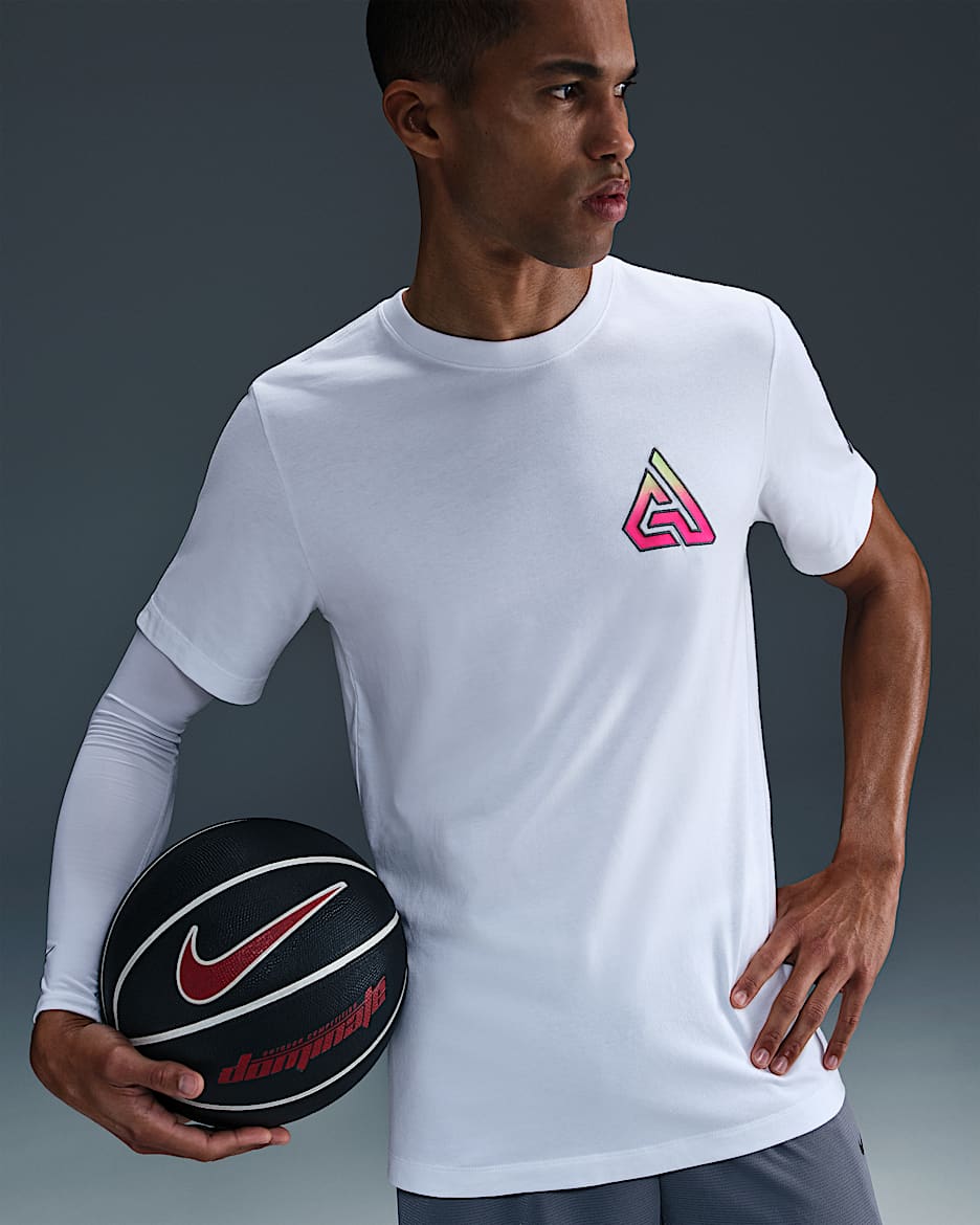 Giannis Men's Basketball T-shirt - White