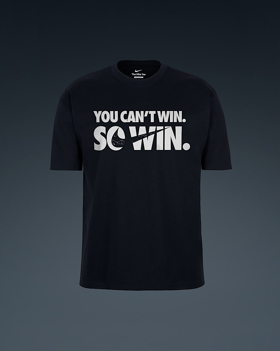 Playera para adulto Nike "So Win" - Negro