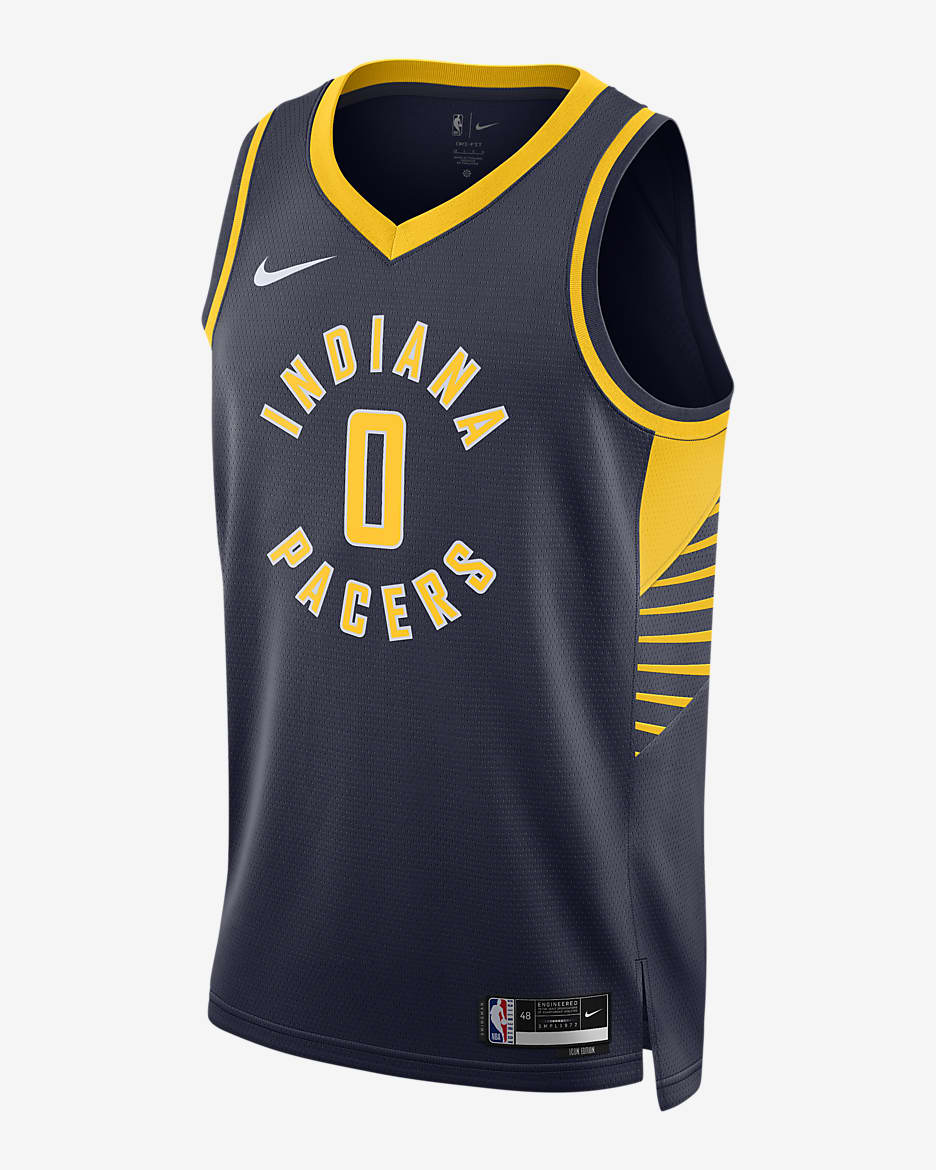 Indiana Pacers Icon Edition 2022/23 Men's Nike Dri-FIT NBA Swingman Jersey - College Navy