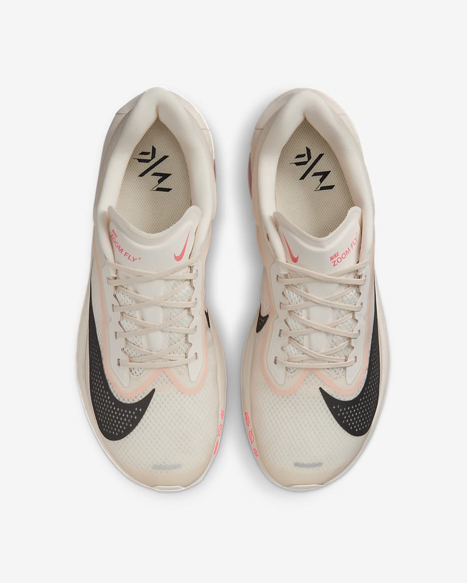 Nike Zoom Fly 6 Men's Road Running Shoes - Pale Ivory/Crimson Tint/Sail/Black