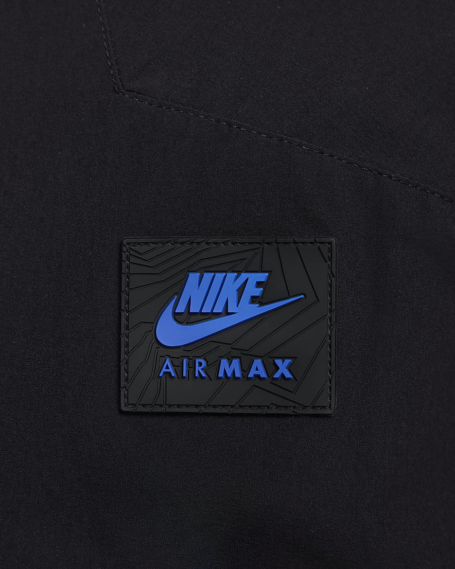 Pánská tkaná bunda Nike Air Max - Černá/Černá/Černá/Game Royal