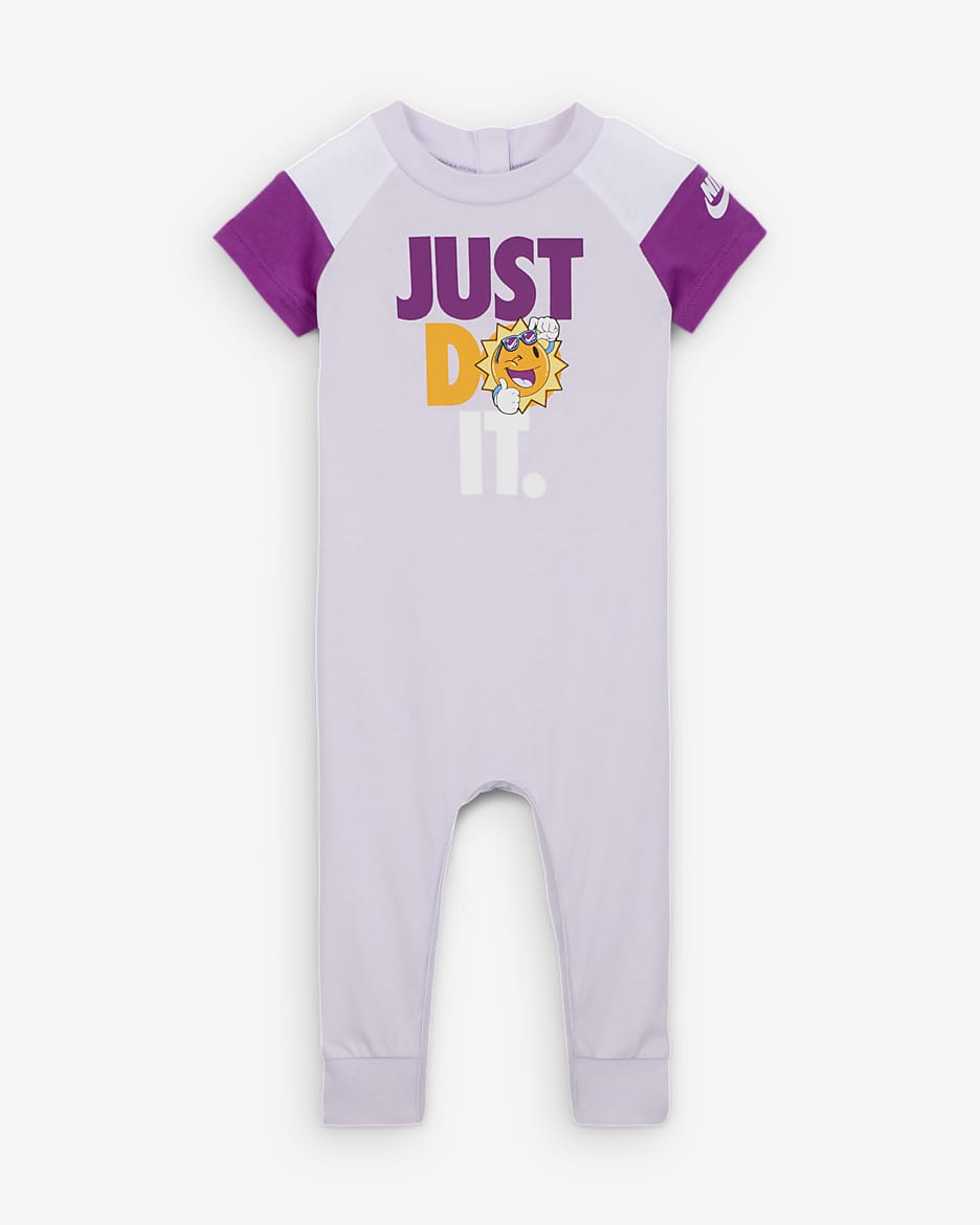 Nike KSA Baby (0-9M) Romper - Barely Grape