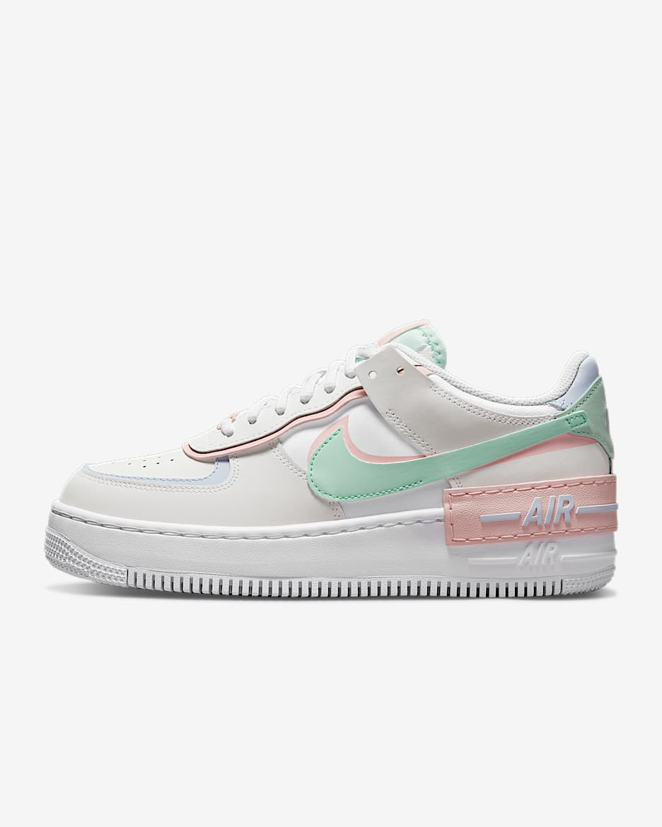 Nike Air Force 1 Shadow Sabatilles - Dona - Blanc/Mint Foam/Football Grey/Atmosphere