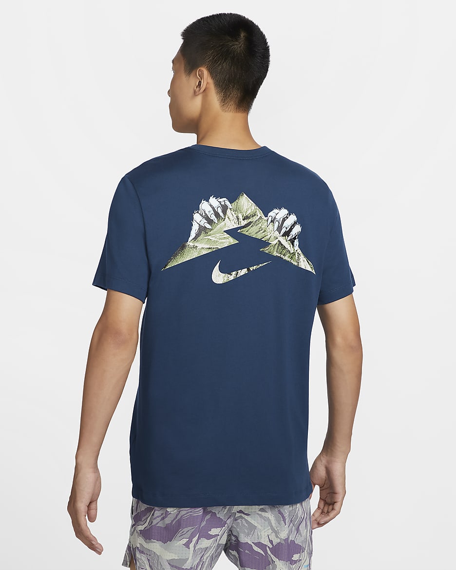 Nike Men's Dri-FIT Running T-Shirt - Brave Blue