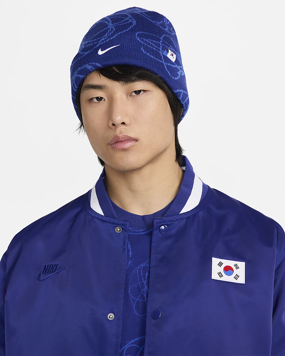 Korea Peak Nike Breaking Beanie - Deep Royal Blue/White