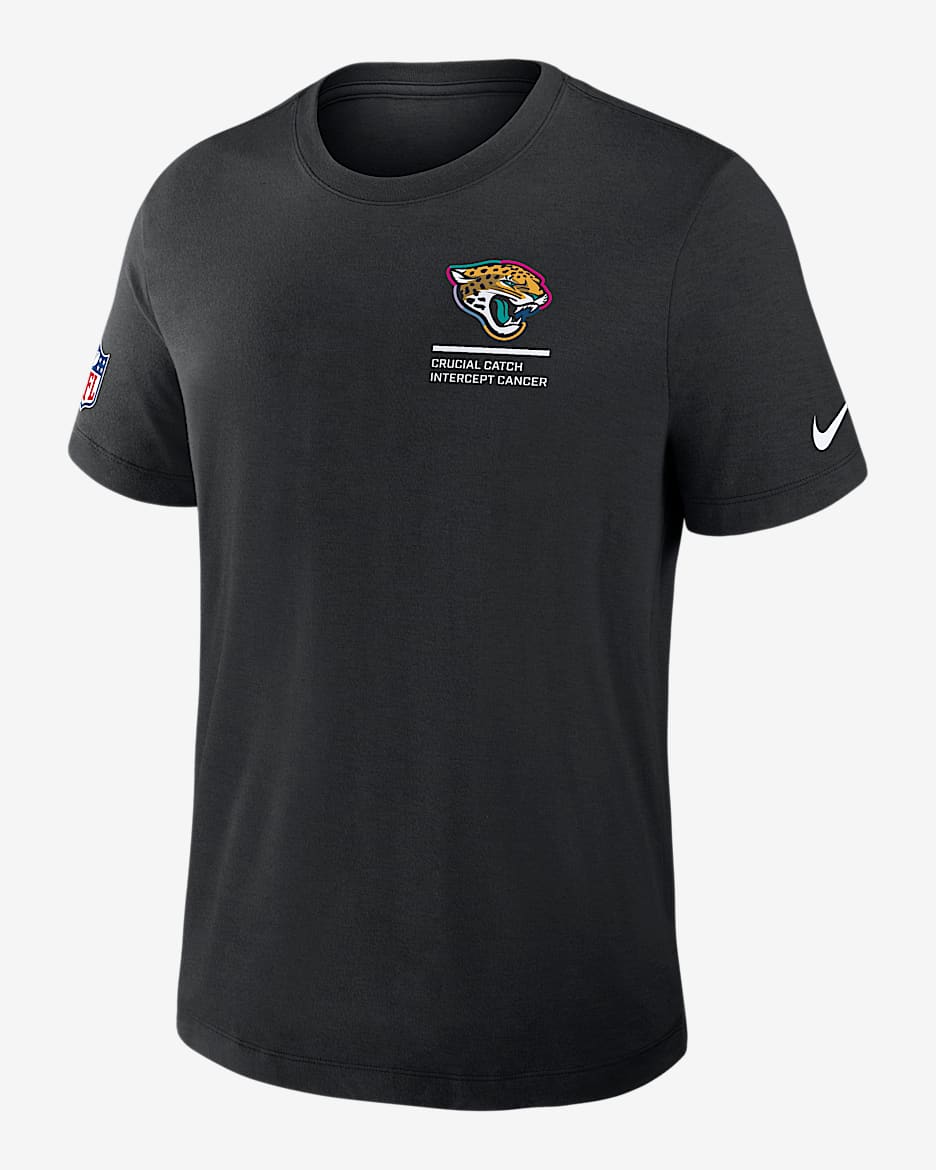 Jacksonville Jaguars Crucial Catch Men's Nike Dri-FIT NFL T-Shirt - Black