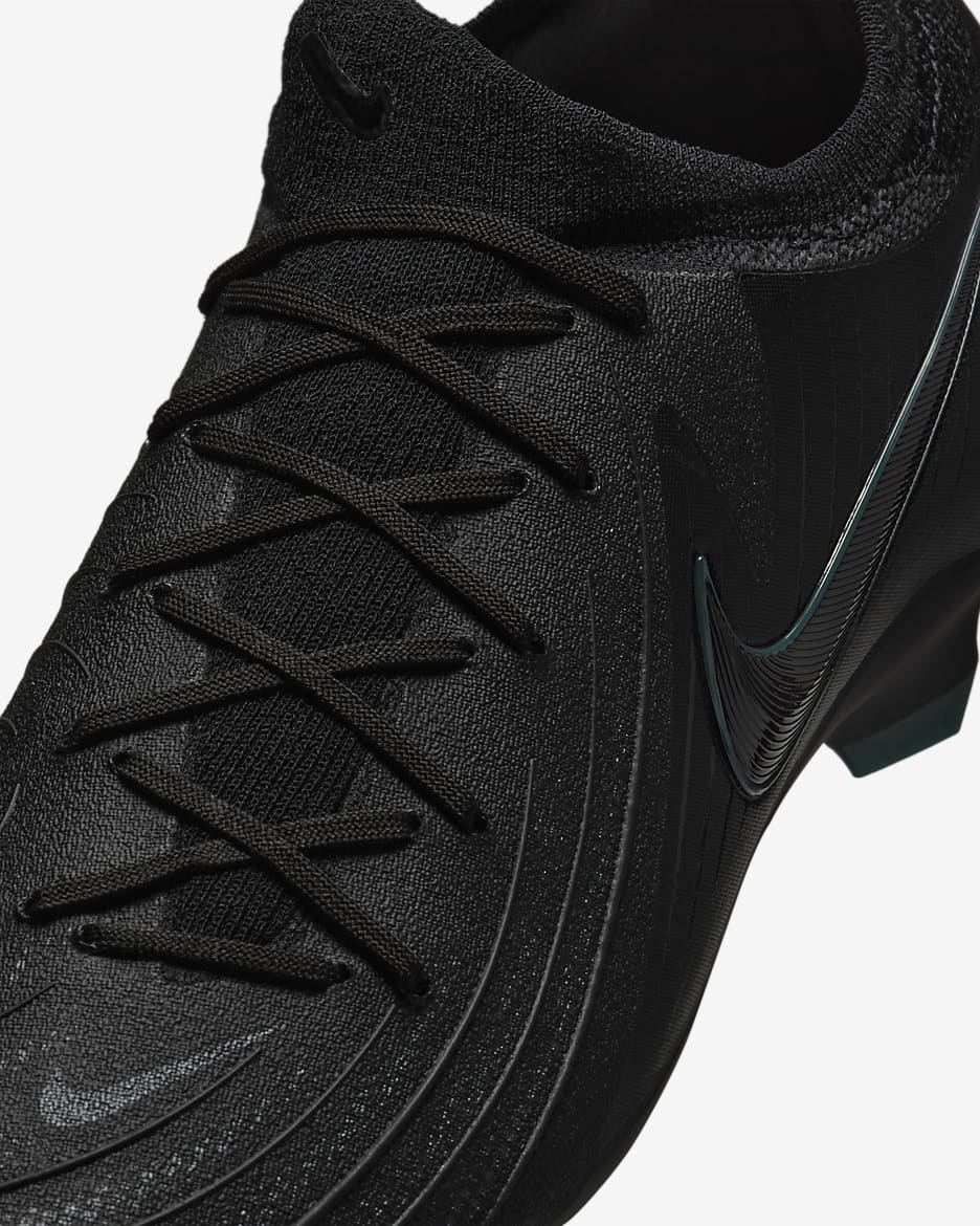 Chuteiras de futebol de cano baixo FG Nike Phantom GX 2 Pro - Preto/Deep Jungle/Preto