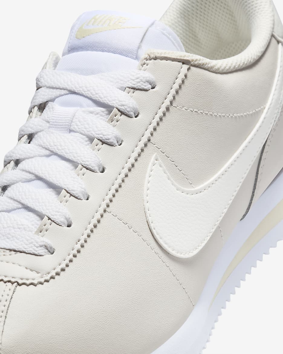 Nike Cortez 皮革女鞋 - Phantom/Coconut Milk/白色/Sail