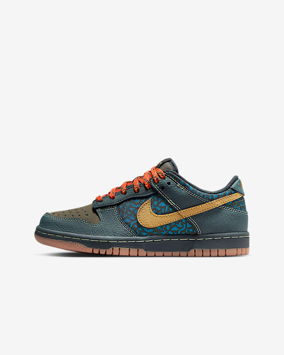 Tenis para niños grandes Nike Dunk Low - Alga/Caqui militar/Verde abismo/Ochre