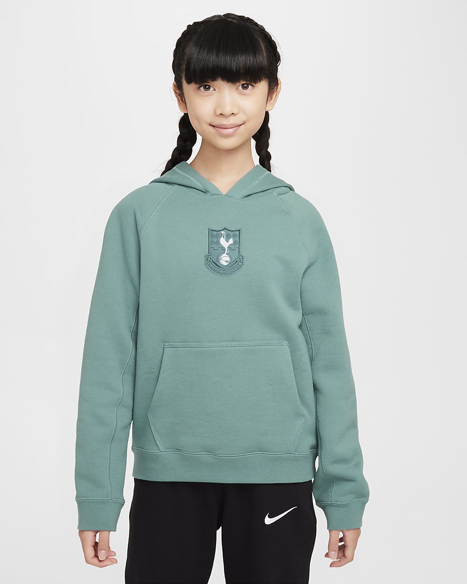 Tottenham Hotspur Third Older Kids' Nike Football Pullover Hoodie - Bicoastal/White