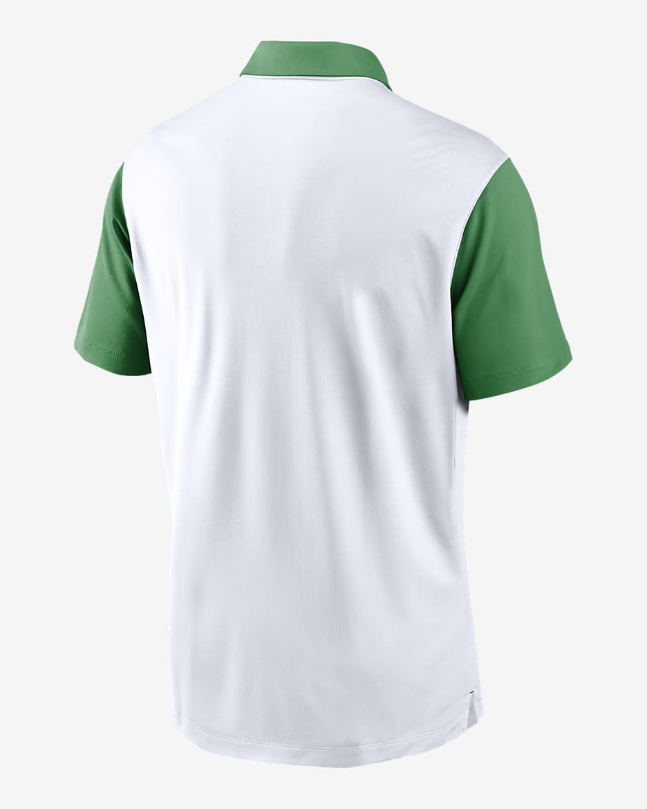 Polo universitario Nike Dri-FIT para hombre Oregon Ducks Primetime Campus Vapor - Blanco