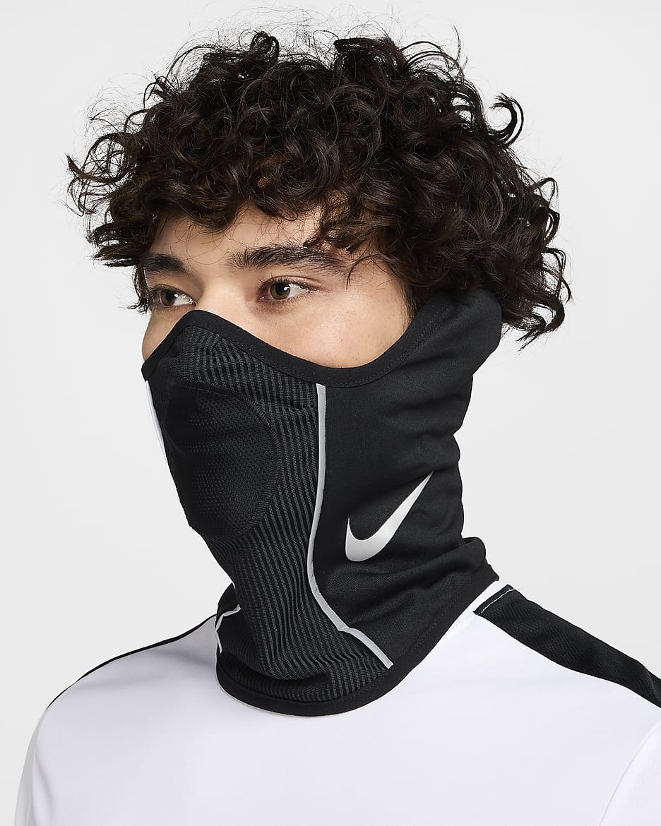 Nike Academy Dri-FIT Football Snood - Black/Volt/Metallic Silver