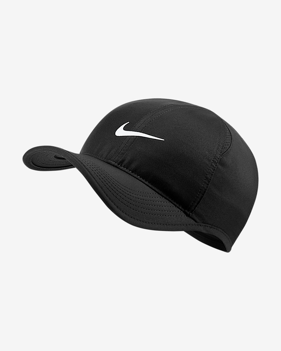 Gorra ajustable Nike Sportswear AeroBill Featherlight - Negro/Negro/Negro/Blanco